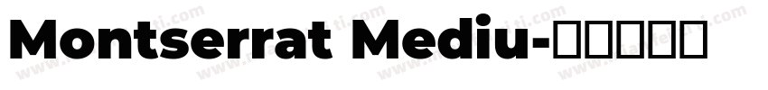 Montserrat Mediu字体转换